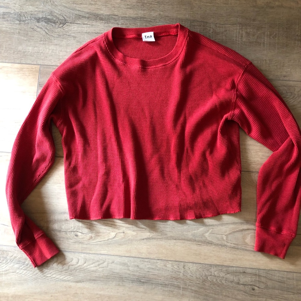 TNA Red Waffle Shirt